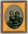An ambrotype of two children