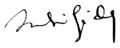André Gide signature