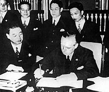 Anti-Comintern Pact signing 1936
