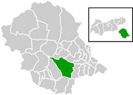 Location within Lienz district