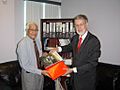 Basdeo Panday with Mikko Pyhälä (Ambassador of Finland)