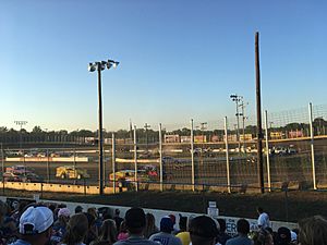 Bridgeport Speedway modifieds heat race from frontstretch 7-29-2020.jpg