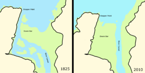 Camel Estuary 1825 and 2010