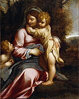 Carracci, Annibale - Madonna and Child with St John - Google Art Project