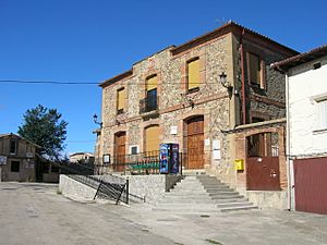 An ancient building of Viloria de Rioja, Burgos, Spain