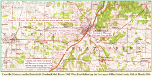 Cassville Mo. 1846 Survey on 1937 Map.Final Revision