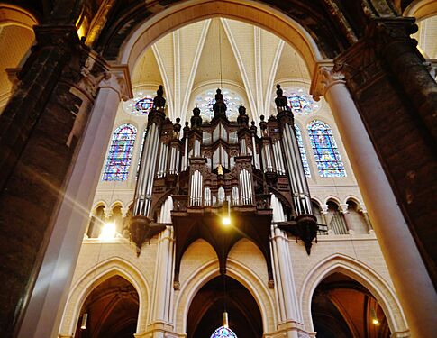 Chartres Cathédrale Notre-Dame de Chartres Innen Langhaus Orgel 1