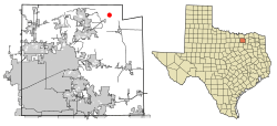 Location of Westminster in Collin County, Texas