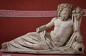 Colossal reclining statue of the river god Kaystros with a cornucopia, from the frigidarium of the Vedius Gymnasium at Ephesus, 2nd century AD, Izmir Museum of History and Art, Turkey (45112787215)