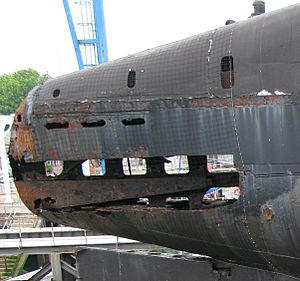 Corrosion damage on HMS alliance