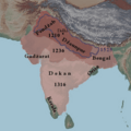 Delhi Sultanate map
