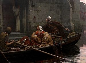 Edmund Blair Leighton - In Time of Peril - Google Art Project