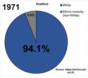 Ethnic demography of Bradford over time