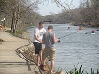 Fishing, kayaking at Medicine Park, OK IMG 6995