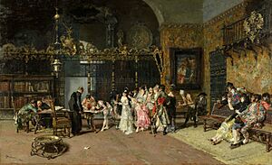Fortuny - La Vicaría (Museo Nacional de Arte de Cataluña, 1870. Óleo sobre tabla, 60 x 93,5 cm)