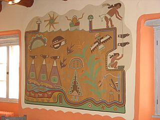 Fred Kabotie Mural at Petrified Forest