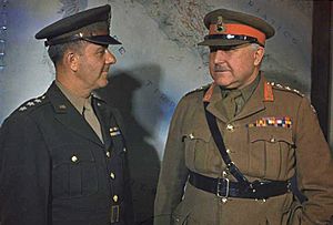 General Sir Henry Maitland Wilson, the Supreme Allied Commander, Mediterranean Theatre, in Italy, 30 April 1944 TR1767