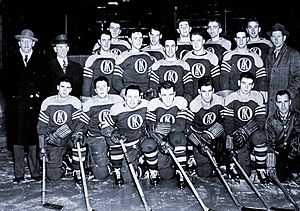 Gordie Howe with USHL Ohama Knights 1945-46