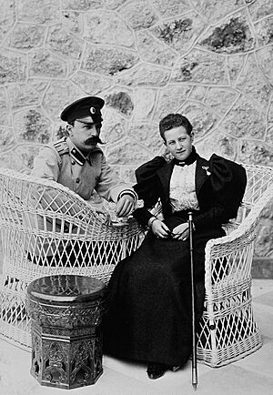 Grand Duke George Mikhailovich of Russia and Princes Marie of Grecce