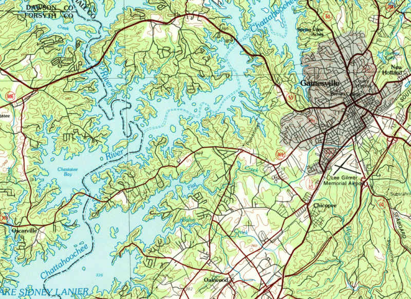 HUC 031300010802 topographic mapf
