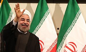 Hassan Rouhani press conference after his election as president 14