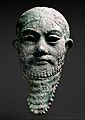 Head of a ruler ca 2300 2000 BC Iran or Mesopotamia Metropolitan Museum of Art (dark background)
