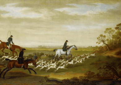 Huntsmen and their hounds by James Seymour 1750