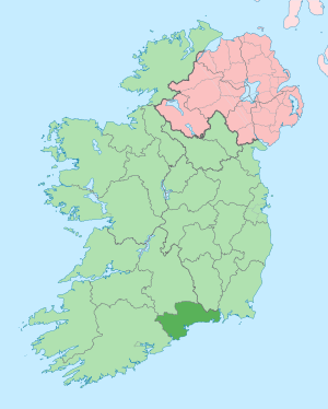 Location of County Waterford