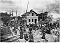 John H. Stevens house Minneapolis, MN moving 1896