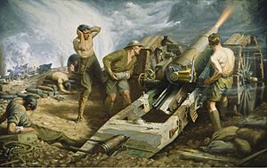 Kenneth Forbes-Canadian Artillery in Action (CWM 19710261-0142)