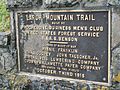 Larch Mountain Oregon Trail Plaque
