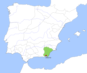 Taifa Kingdom of Almería, c. 1037.