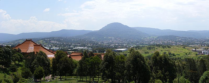 Looking over temple in berkley