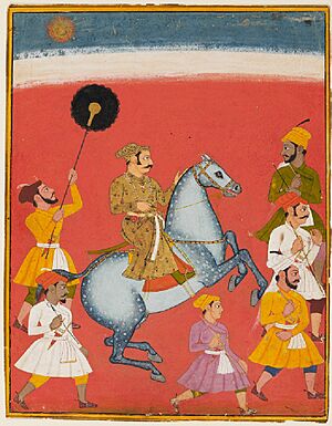 Maharana Raj Singh riding