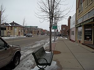 Downtown Stoughton, looking west