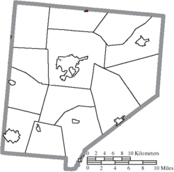 Location of Port William in Clinton County