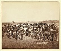 Miniconjou Indian Grass Dance on Reservation by Grabill 1890