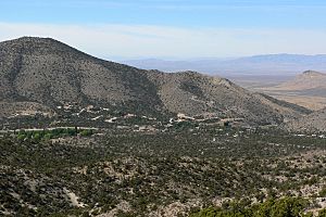 View of Mountain Springs from the north