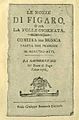 Mozart libretto figaro 1786
