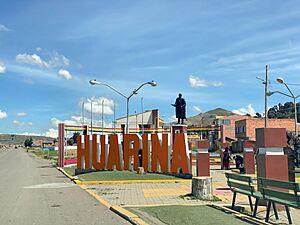 Main square views from Bolivia's National Route 2