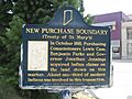 New Purchase Boundary (Treaty of St. Mary's) historical marker