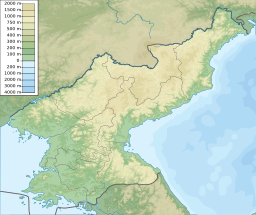 Paektu Mountain is located in North Korea