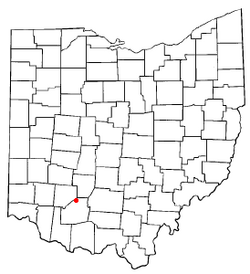 Location of Highland, Ohio