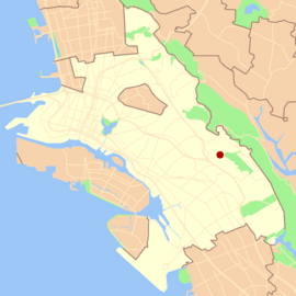 Oakland ridgemont locator map