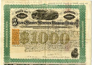 P15138coll6 2626 full - State of Alabama, Selma, Marion, Memphis Railroad Company bonds. Issued September 1, 1869