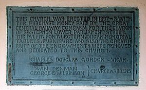 Plaque- St Stephen's, Bobbers Mill Road, Hyson Green (geograph 1474871)