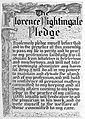 Pledge of Florence Nightingale. Wellcome L0008728