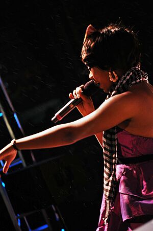 Priscilla Renea performing in 2009