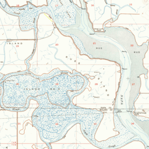 Russ Island, USGS map CA Cuttings Wharf 289711 1949 24000