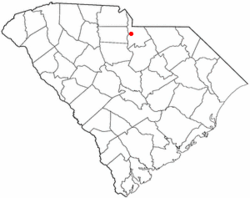 Location of Irwin, South Carolina